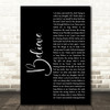 Staind Believe2 Black Script Decorative Wall Art Gift Song Lyric Print