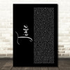NF Time Black Script Decorative Wall Art Gift Song Lyric Print