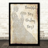 John Lennon Beautiful Boy (Darling Boy) Man Lady Dancing Decorative Gift Song Lyric Print