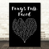 Ocean Colour Scene Foxy's Folk Faced Black Heart Song Lyric Wall Art Print