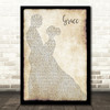 The Wolfe Tones Grace Man Lady Dancing Decorative Wall Art Gift Song Lyric Print