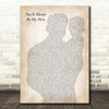 Ashley Marina You'll Always Be My Hero Father & Baby Decorative Wall Art Gift Song Lyric Print