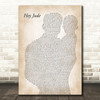 The Beatles Hey Jude Father & Baby Decorative Wall Art Gift Song Lyric Print