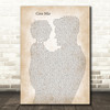 David Whitfield Cara Mia Father & Child Decorative Wall Art Gift Song Lyric Print
