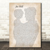 Joan Baez Joe Hill Father & Child Decorative Wall Art Gift Song Lyric Print