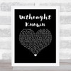 Pearl Jam Unthought Known Black Heart Song Lyric Wall Art Print