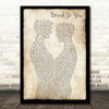 Christina Aguilera Bound To You Gay Couple Two Men Dancing Decorative Gift Song Lyric Print