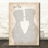 Elton John Your Song Two Men Gay Couple Wedding Decorative Wall Art Gift Song Lyric Print