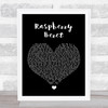 Prince Raspberry Beret Black Heart Song Lyric Wall Art Print