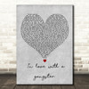 Struggle Jennings In love with a gangster Grey Heart Decorative Wall Art Gift Song Lyric Print