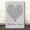 Trans-Siberian Orchestra Christmas Canon Grey Heart Decorative Wall Art Gift Song Lyric Print