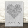 Rina Sawayama & Elton John Chosen Family Grey Heart Decorative Wall Art Gift Song Lyric Print