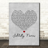 The Bonzo Dog Doo Dah Band Jollity Farm Grey Heart Decorative Wall Art Gift Song Lyric Print
