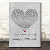 Dr. Hook (One More Year of) Daddy's Little Girl Grey Heart Decorative Gift Song Lyric Print