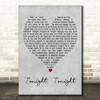 The Smashing Pumpkins Tonight, Tonight Grey Heart Decorative Wall Art Gift Song Lyric Print