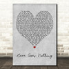 Muscadine Bloodline Here Goes Nothing Grey Heart Decorative Wall Art Gift Song Lyric Print
