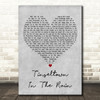 The Blue Nile Tinseltown In The Rain Grey Heart Decorative Wall Art Gift Song Lyric Print