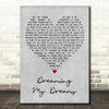 The Cranberries Dreaming My Dreams Grey Heart Decorative Wall Art Gift Song Lyric Print