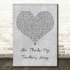 Kenny Chesney She Thinks My Tractors Sexy Grey Heart Decorative Gift Song Lyric Print