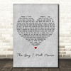 Cliff Richard The Day I Met Marie Grey Heart Decorative Wall Art Gift Song Lyric Print