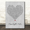 The Rolling Stones Moonlight Mile Grey Heart Decorative Wall Art Gift Song Lyric Print