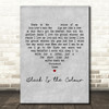 Cara Dillon Black Is the Colour Grey Heart Decorative Wall Art Gift Song Lyric Print