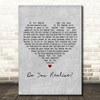 The Flaming Lips Do You Realize Grey Heart Decorative Wall Art Gift Song Lyric Print