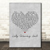 David Bowie Lady Grinning Soul Grey Heart Decorative Wall Art Gift Song Lyric Print