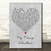 Chet Baker My Funny Valentine Grey Heart Decorative Wall Art Gift Song Lyric Print