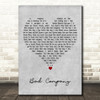 Five Finger Death Bad Company Grey Heart Decorative Wall Art Gift Song Lyric Print