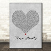 Tanya Stephens These Streets Grey Heart Decorative Wall Art Gift Song Lyric Print