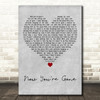 Basshunter Now Youre Gone Grey Heart Decorative Wall Art Gift Song Lyric Print