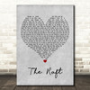 Fat Freddys Drop The Raft Grey Heart Decorative Wall Art Gift Song Lyric Print