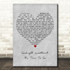 The Platters Goodnight Sweetheart, It's Time To Go Grey Heart Song Lyric Print