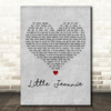 Elton John Little Jeannie Grey Heart Decorative Wall Art Gift Song Lyric Print