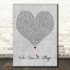 Miley Cyrus We Cant Stop Grey Heart Decorative Wall Art Gift Song Lyric Print