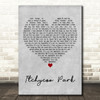 Small Faces Itchycoo Park Grey Heart Decorative Wall Art Gift Song Lyric Print