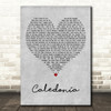 Frankie Miller Caledonia Grey Heart Decorative Wall Art Gift Song Lyric Print