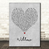 Joan Armatrading Willow Grey Heart Decorative Wall Art Gift Song Lyric Print