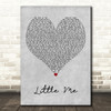 Little Mix Little Me Grey Heart Decorative Wall Art Gift Song Lyric Print