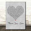 ZAYN There You Are Grey Heart Decorative Wall Art Gift Song Lyric Print