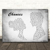 Backstreet Boys Chances Man Lady Couple Grey Decorative Wall Art Gift Song Lyric Print