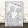 Tom Misch Wander With Me Man Lady Bride Groom Wedding Grey Decorative Gift Song Lyric Print