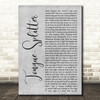 Protest The Hero Tongue-Splitter Grey Rustic Script Decorative Wall Art Gift Song Lyric Print
