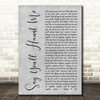 Stone Sour Say You'll Haunt Me Grey Rustic Script Decorative Wall Art Gift Song Lyric Print