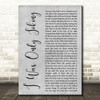 Rod Stewart I Was Only Joking Grey Rustic Script Decorative Wall Art Gift Song Lyric Print