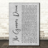 Pink Floyd The Gunners Dream Grey Rustic Script Decorative Wall Art Gift Song Lyric Print