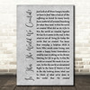 Queen Is This The World We Created Grey Rustic Script Decorative Gift Song Lyric Print