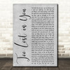 Sugababes Too Lost in You Grey Rustic Script Decorative Wall Art Gift Song Lyric Print