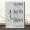 Fleetwood Mac Songbird Grey Rustic Script Decorative Wall Art Gift Song Lyric Print